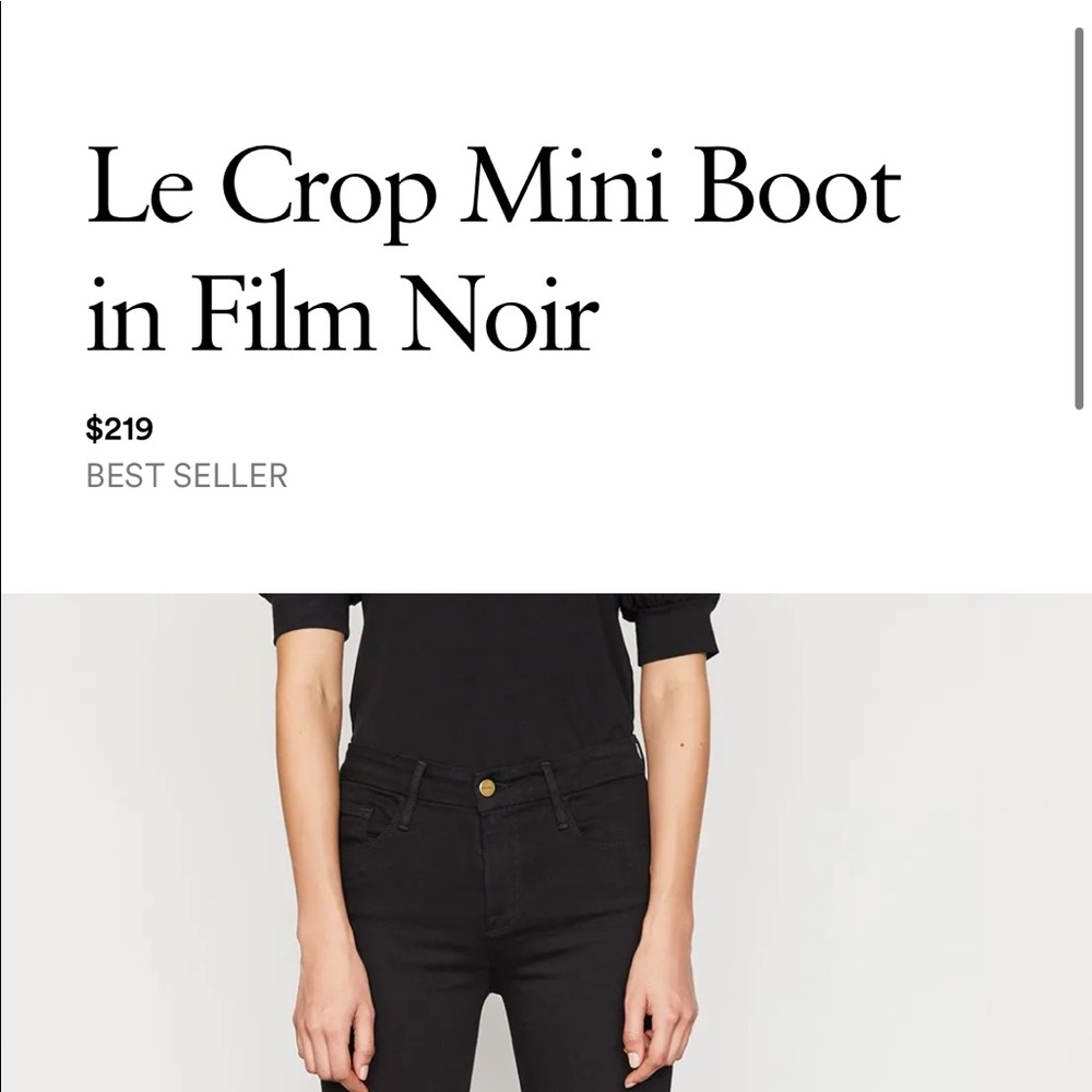 Mid Rise Frame Jeans - Picture 2 of 8